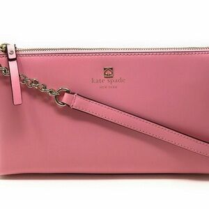 Kate Spade Declan Weller Street Bright Carnation Pink Leather Chain Crossbody